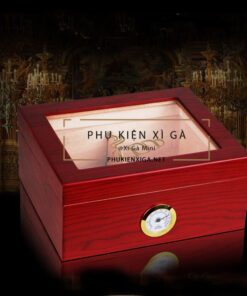 Hộp giữ ẩm xì gà 30 điếu mặt kính - Ảnh 9