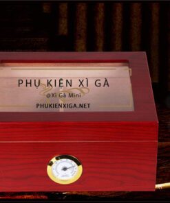 Hộp giữ ẩm xì gà 30 điếu mặt kính - Ảnh 6