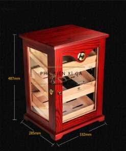 Tủ giữ ẩm xì gà 3 tầng mặt kính - Ảnh 3