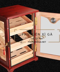 Tủ giữ ẩm xì gà 3 tầng mặt kính