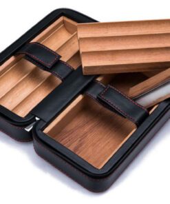 Hộp gỗ bọc da xì gà 6 điếu - Ảnh 3