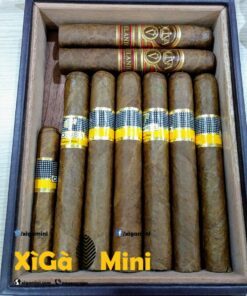 Combo hộp 8 điếu có giữ ẩm, hóa từ   dao cắt   khò Cohiba kèm đục