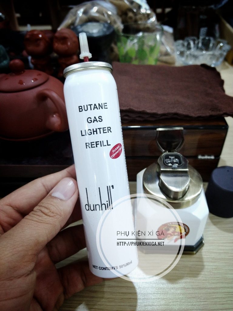 Bình gas butane bơm khò xì gà, 90ml, giá 80k