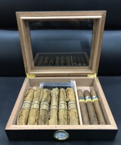 Hộp giữ ẩm xì gà 20 điếu mặt kính - Ảnh 4
