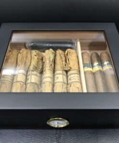 Hộp giữ ẩm xì gà 20 điếu mặt kính - Ảnh 3