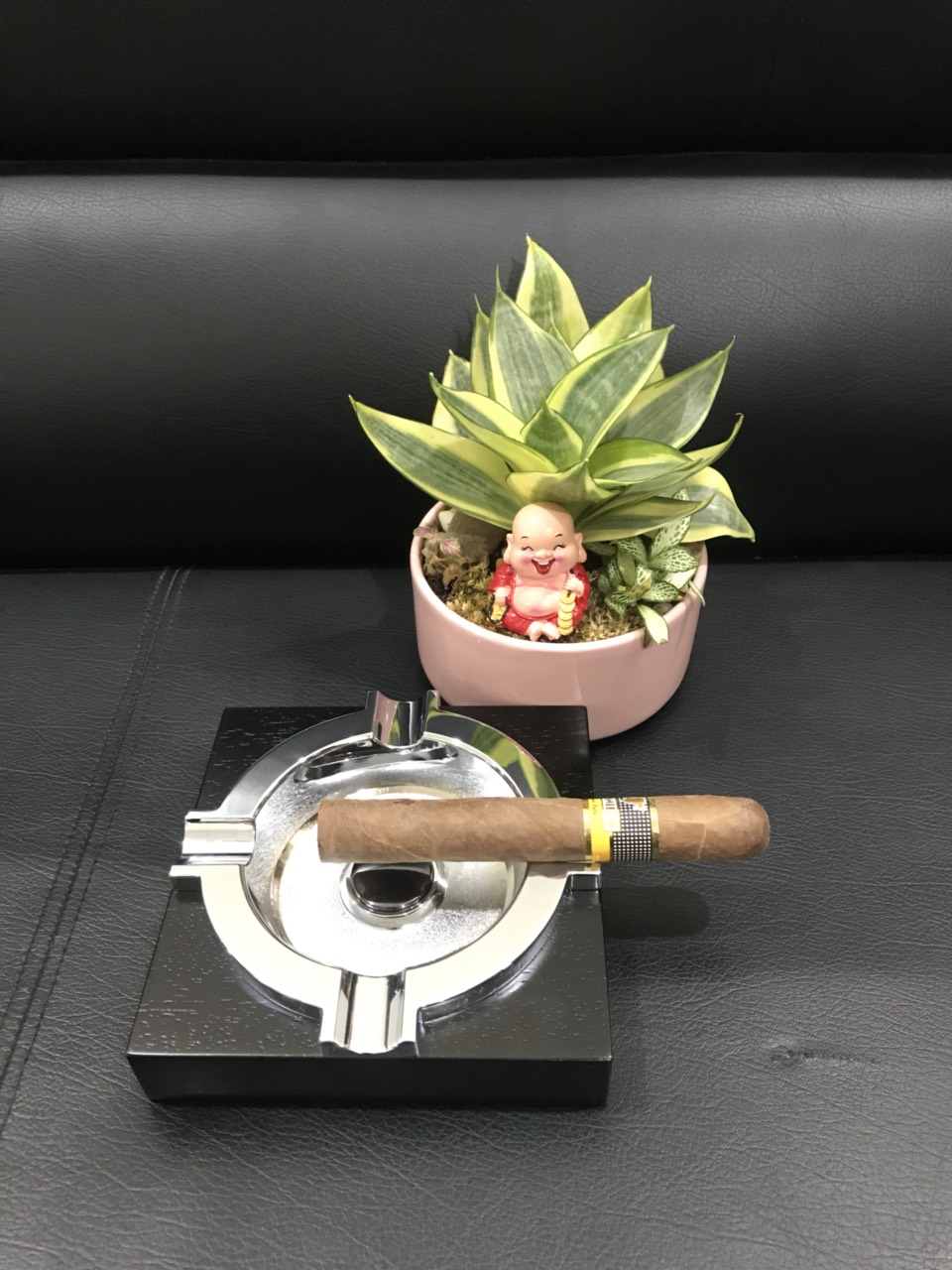 Gạt Tàn Cohiba 4 tay gỗ