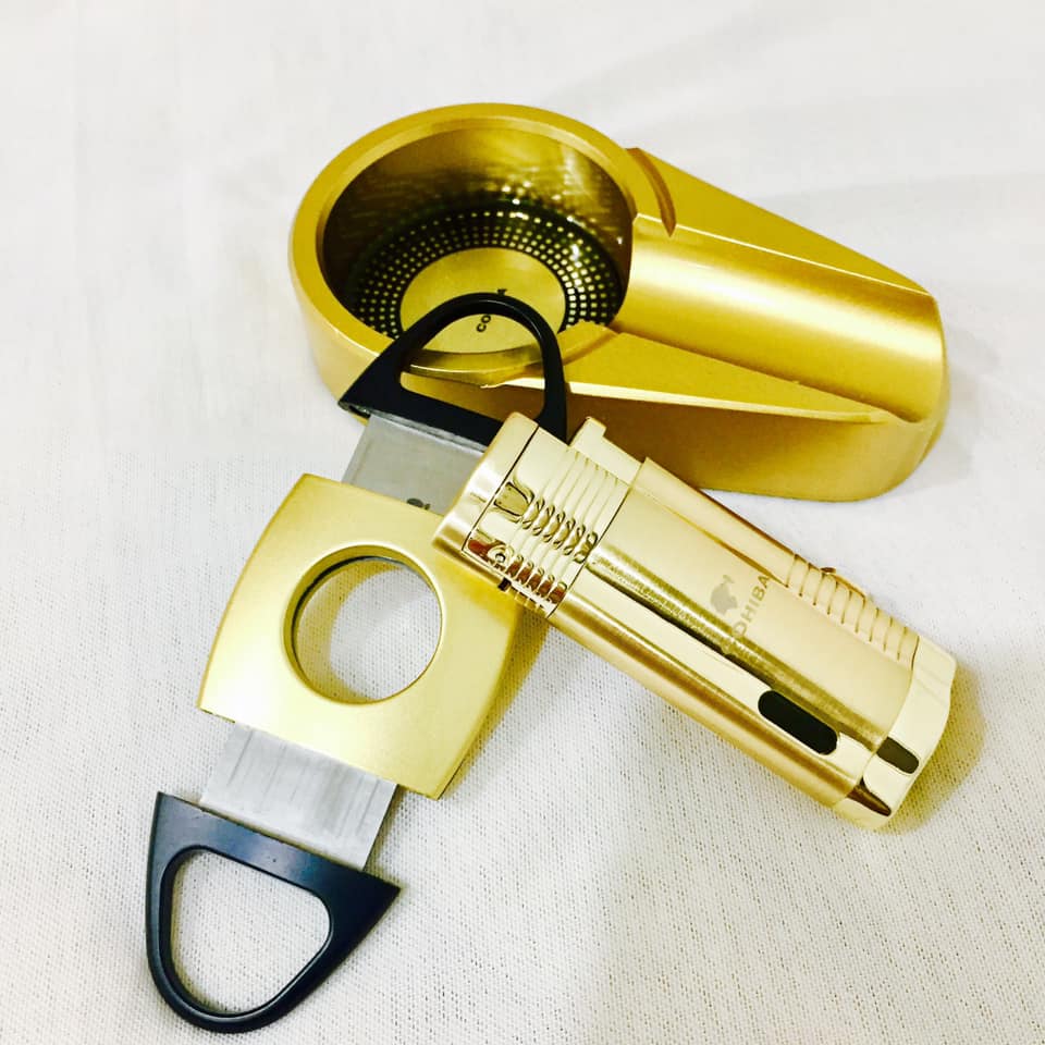 Bộ dao khò gạt tàn Cohiba (3 màu)