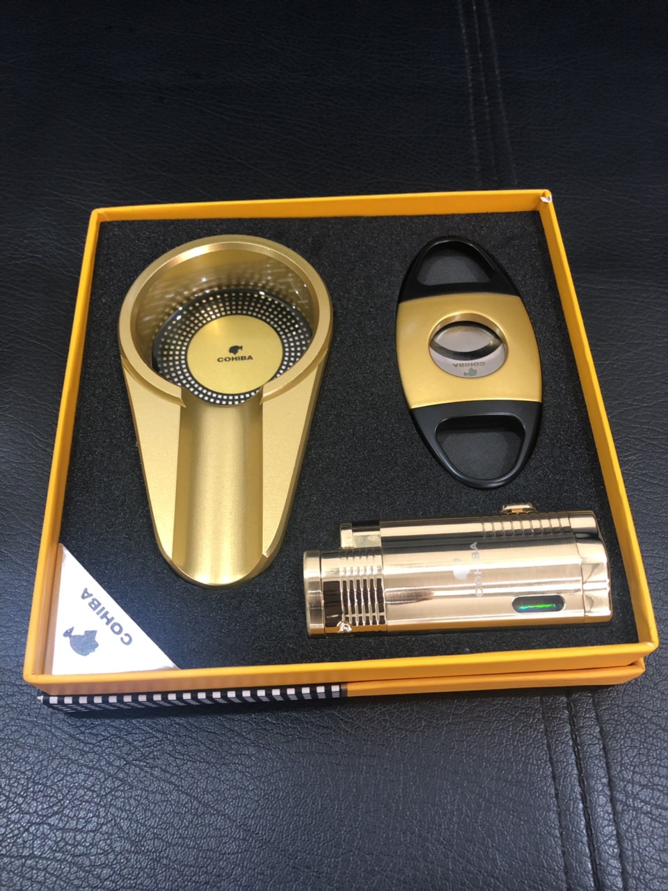 Bộ dao khò gạt tàn Cohiba (3 màu) - Ảnh 2