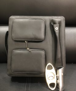 Clutch 8 điếu xì gà bọc da kèm dao khò - Ảnh 3