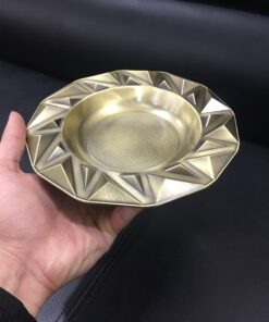 Gạt tàn xì gà đồng tròn nhiều rãnh - Ảnh 3