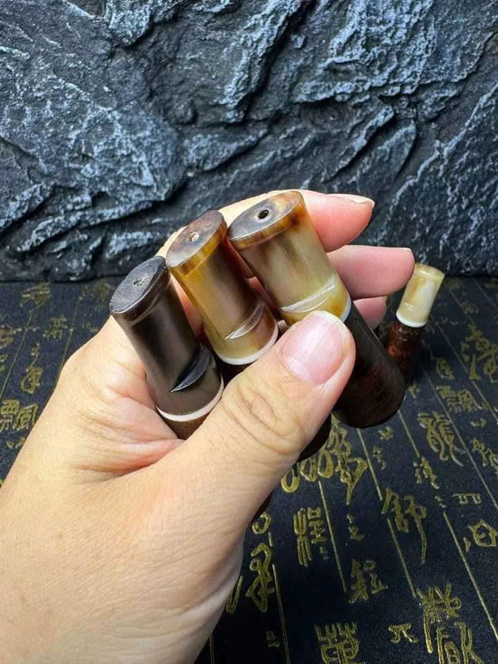 Tẩu xì gà gỗ mini (rosso/short) - Ảnh 2