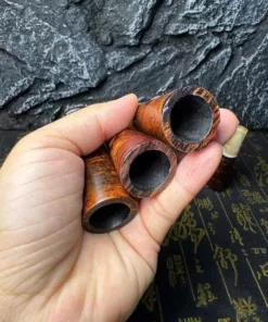 Tẩu xì gà gỗ mini (rosso/short) - Ảnh 3