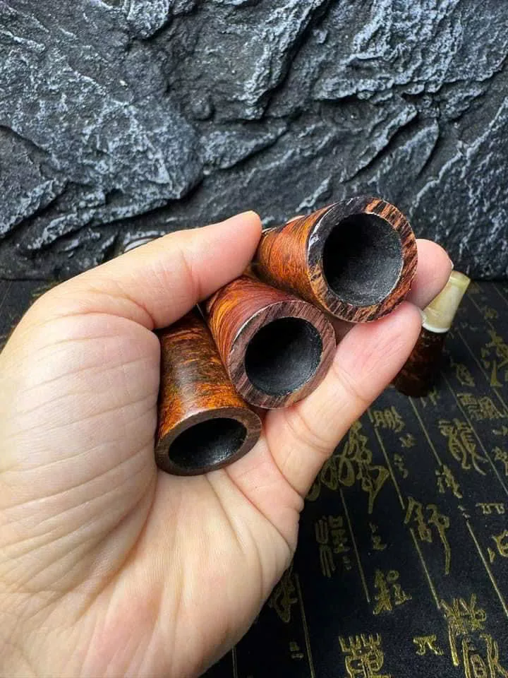Tẩu xì gà gỗ mini (rosso/short) - Ảnh 3