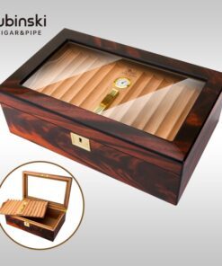 Hộp giữ ẩm xì gà 2 ngăn Lubinski (sức chứa 50 điếu)